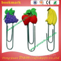 pp plastic fruit shaped double clip folder